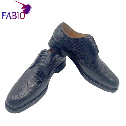 Italian leather Bruti style stitching design men's business formal shoes handmade custom business dinner men's shoes