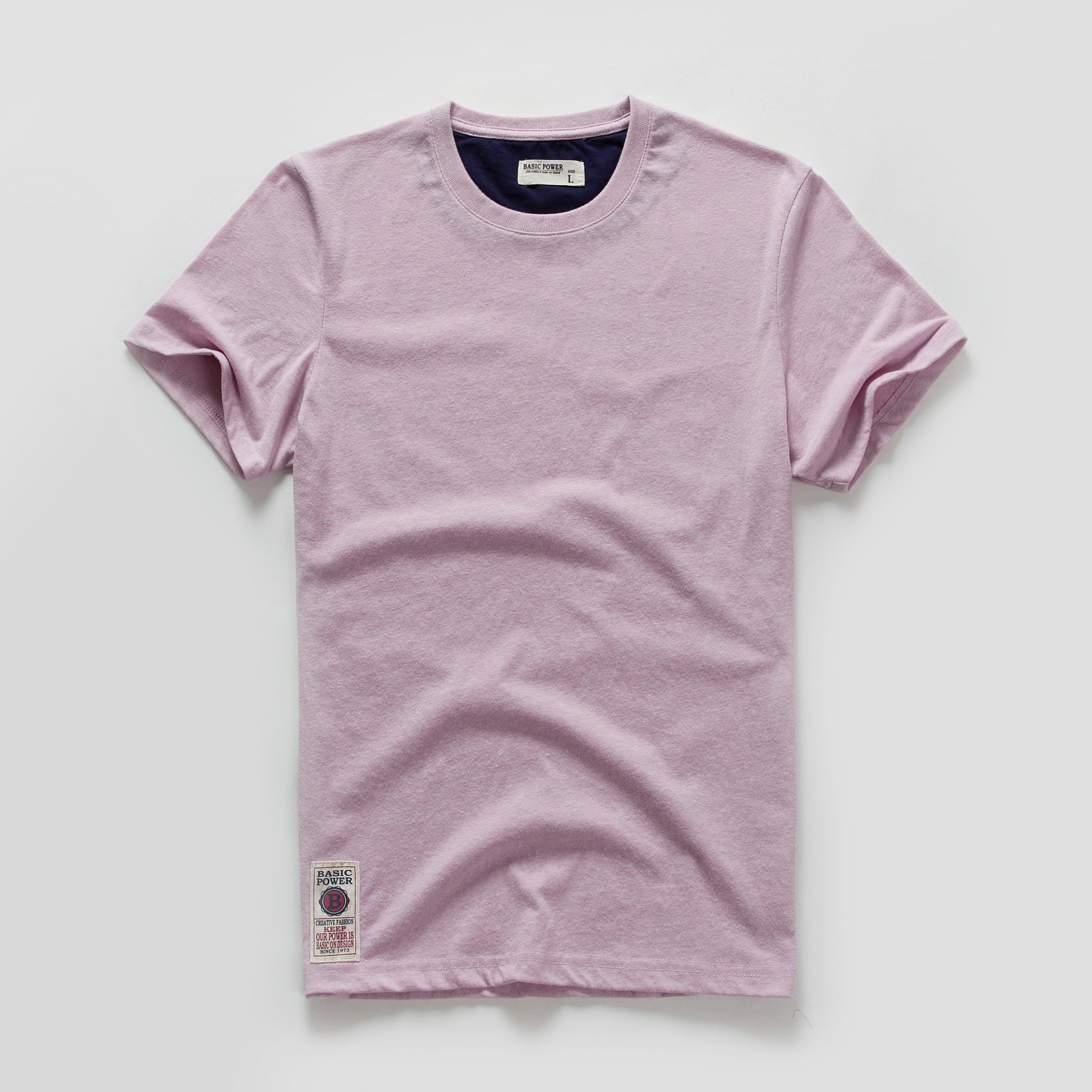 Men's T-shirt Cotton Solid Color t shirt Men Causal O-neck Basic Tshirt Male High Quality Classical Tops