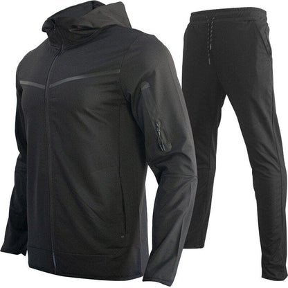 New Brand Men's Sweatsuit Tech Fleece Hoodie Cotton Stretch Training Wear Good Quality Coat Sweatpants Sport Set Clothing