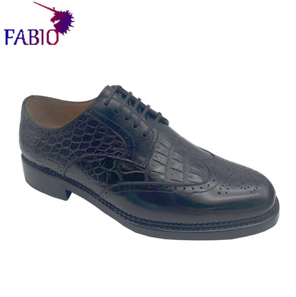 Italian leather Bruti style stitching design men's business formal shoes handmade custom business dinner men's shoes