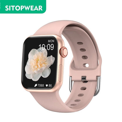 SitopWear Smart Watch  Wireless Charging Smartwatch Bluetooth Calls Watches Men Women Fitness Bracelet Custom Watch Face