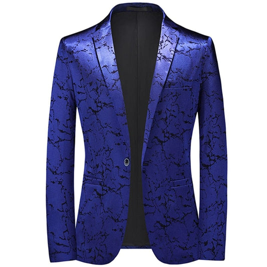 2022 Fashion New Men&#39;s Casual Boutique Business Personalized Printing Slim Fit Suit Coat Blazers Jacket Dress Big Size 6XL