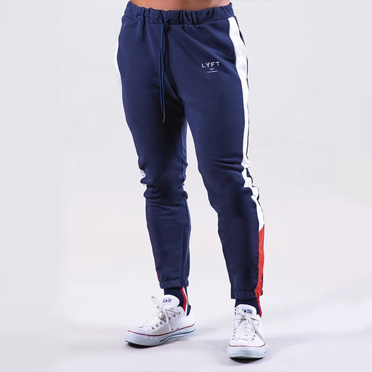 2022 la modă bumbac tricotați casual sport pantaloni bărbați fitness fitness toamnă și iarnă noi pantaloni largi cu creion pantaloni sport sport