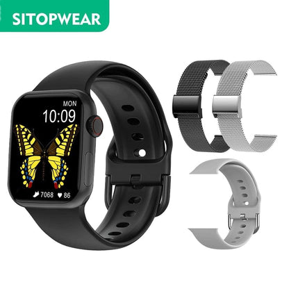 SitopWear Smart Watch  Wireless Charging Smartwatch Bluetooth Calls Watches Men Women Fitness Bracelet Custom Watch Face