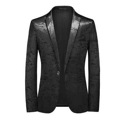 Fashion New Men's Casual Boutique Business Personalized Printing Slim Fit Suit Coat Blazers Jacket Dress Big Size 6XL