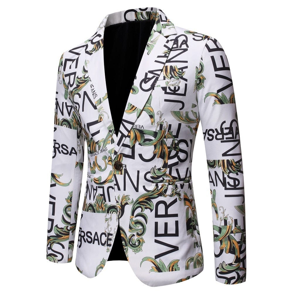 2022 Spring and Autumn New Men&#39;s Classic Fashion Versatile Printed Suits Men&#39;s Casual Slim Fit Large Size High Quality Suits 4XL