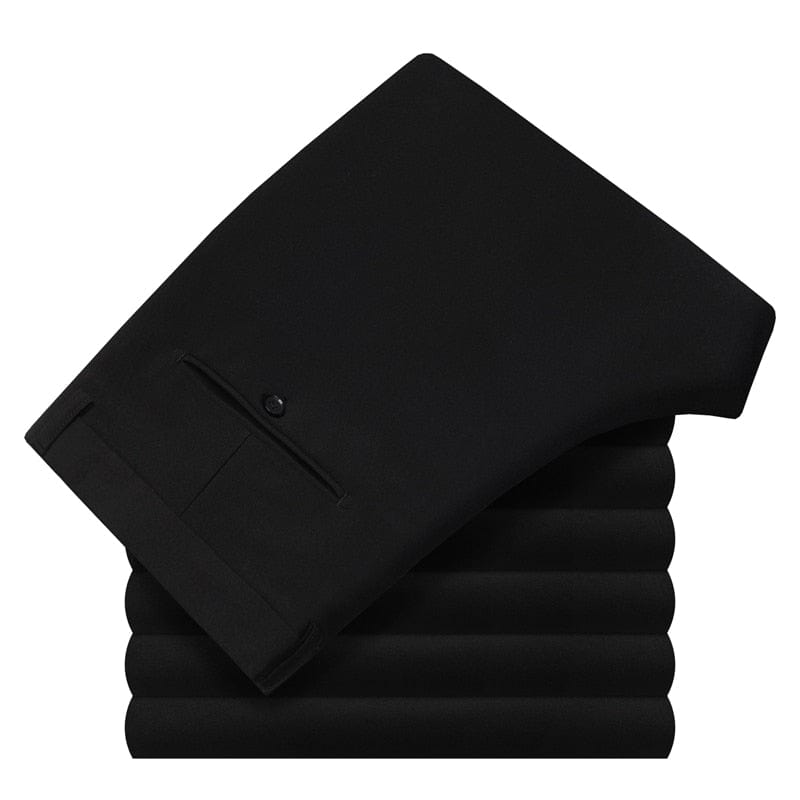 5XL 6XL 7XL 8XL 9XL Pantaloni de costum Pure Color 2022 Classic Brand Business Casual Drepți Pantaloni largi pentru bărbați Bleumarin