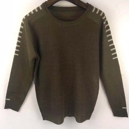 Autumn Winter Sweater Men  New Arrival Casual Pullover Men Long Sleeve O-Neck Patchwork Knitted Men Sweaters Streetwear