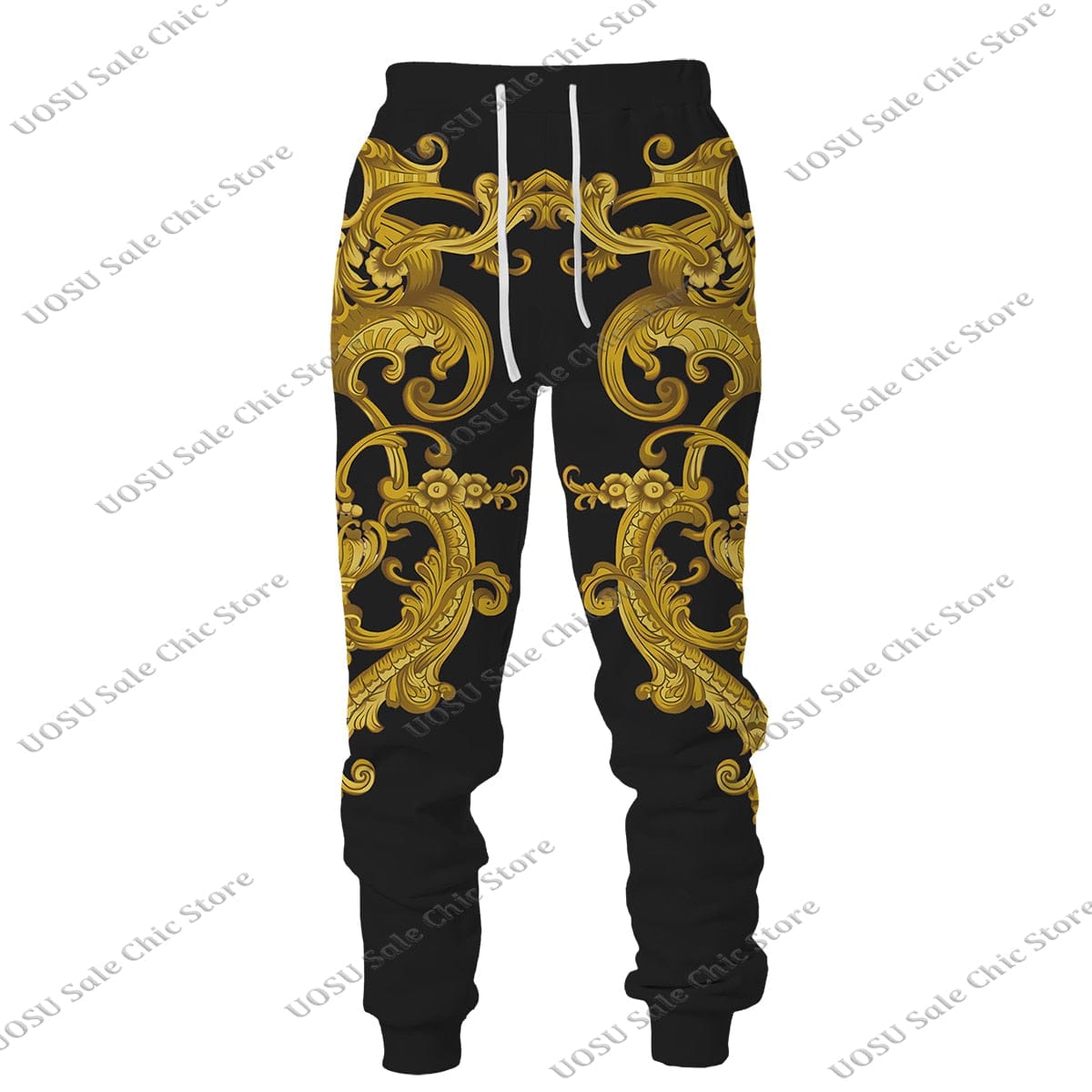 Men Women Golden Pattern Head Printed Hoodie/Trousers/Suit Graphic Oversize Hoodie Pants Tracksuit Mens Clothes Chandal