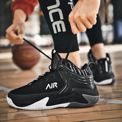 Men Basketball Shoes Breathable Cushioning Non-Slip Wearable Sports Shoes Gym Training Athletic Basketball Sneakers Women