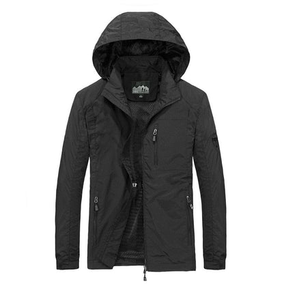 Men's Windbreaker Jackets Waterproof Windshield Jacket Men Military Hooded Water Proof Wind Breaker Casual Coat Male  Autumn