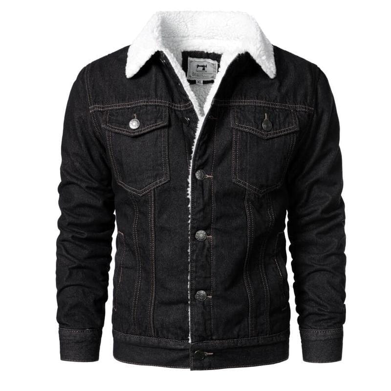 Men Light Blue Denim Jackets Slim Casual Denim Coats New Male High Quality Cotton Thicker Winter Jean Jackets Warm Coats XS-6XL