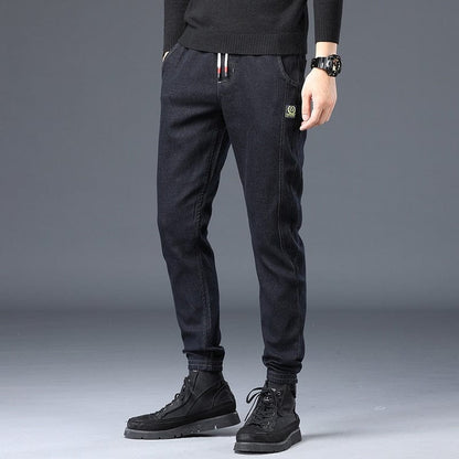 Spring Summer Men's Jeans Cotton Denim Hip Hop Slack Bottom Joggers Streetwear Skinny Blue Pants Hombre Harem Trousers Men M-4XL