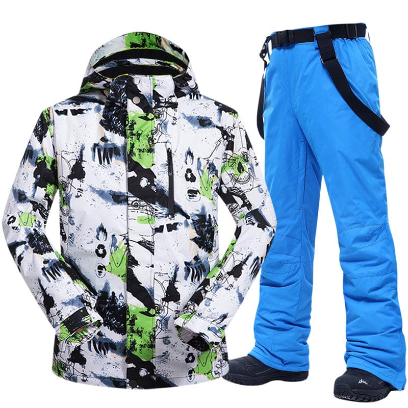 Ski Suit Men Winter Warm Windproof Waterproof Outdoor Sports Snow Jackets and Pants Hot Ski Equipment Snowboard Jacket Men Brand