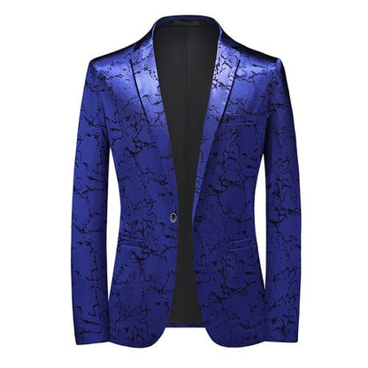 Fashion New Men's Casual Boutique Business Personalized Printing Slim Fit Suit Coat Blazers Jacket Dress Big Size 6XL