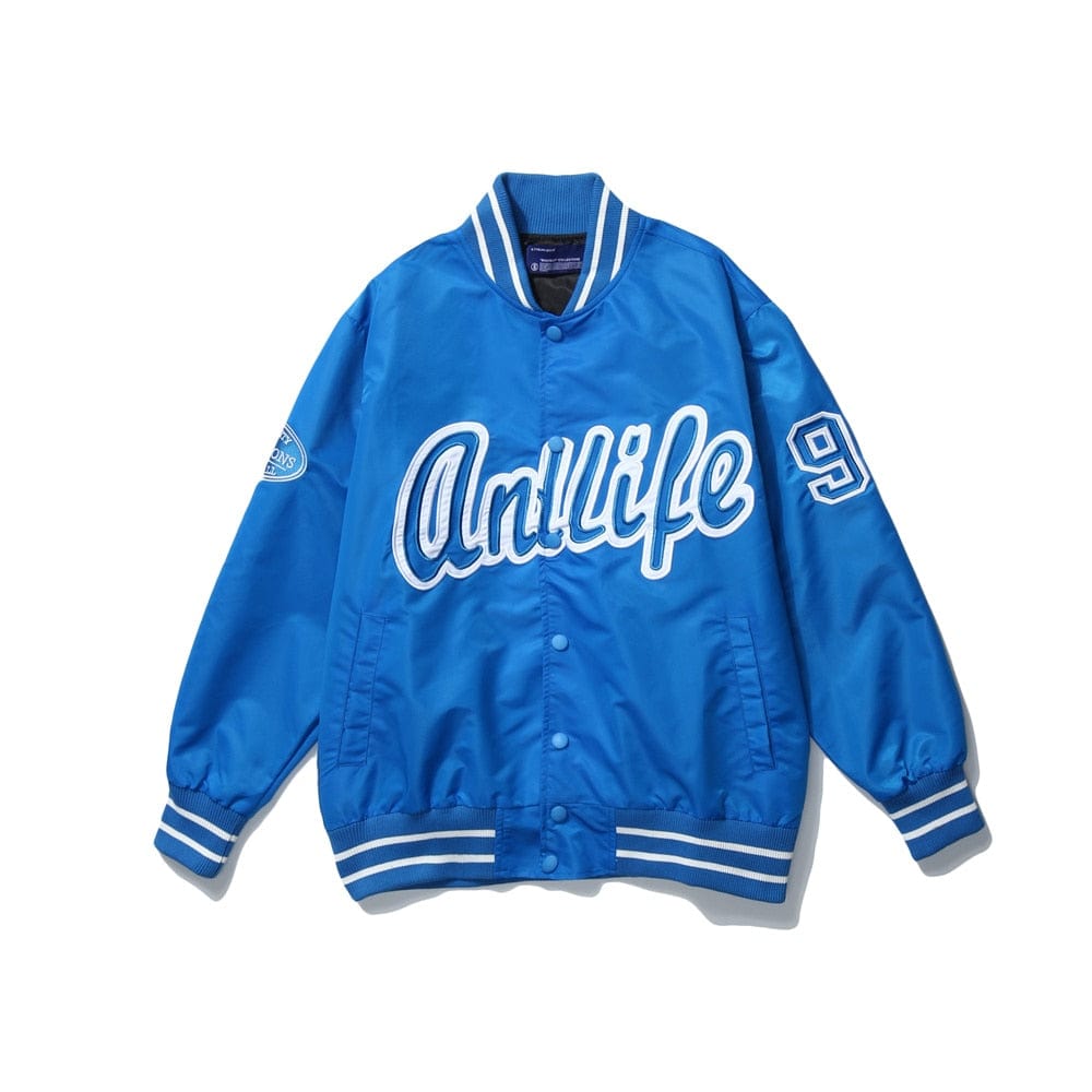 Men's Varsity Bomber Jackets Embroidery Letters Oversized Hip Hop Streetwear Casual Baseball Uniform Coats Vintage Male Clothing