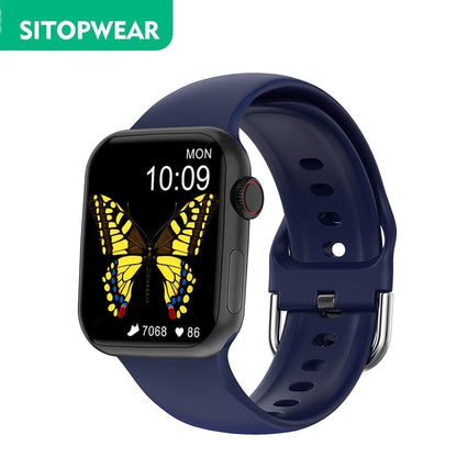 SitopWear Smart Watch  Wireless Charging Smartwatch Bluetooth Calls Watches Men Women Fitness Bracelet Custom Watch Face