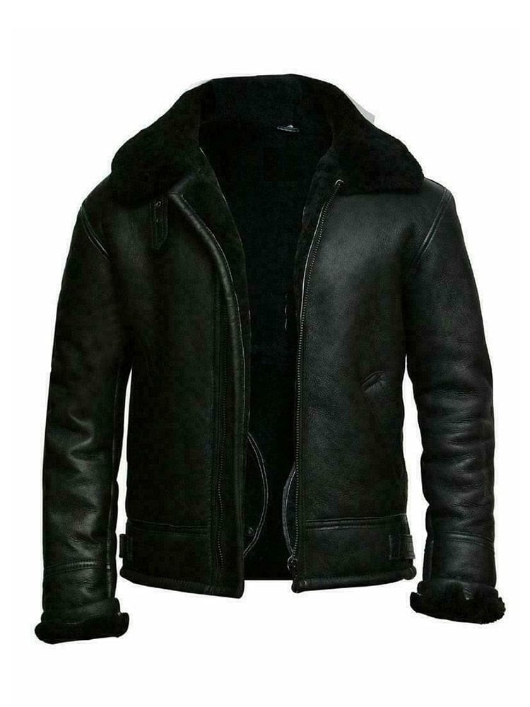 PFHQ  Autumn Winter Men's Jacket Faux Fur Shearling Coat Stylish Leather Causal Elegant Wool Liner PU Clothes Free Shipping