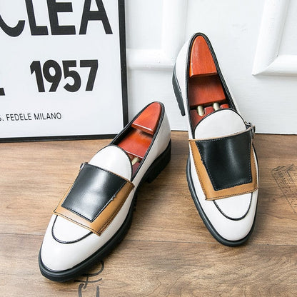 Men Loafers Shoes Beige Blue  Monk Pu Leather Party Handmade Shoes Designer Men Shoes Free Shipping Zapatos De Hombre