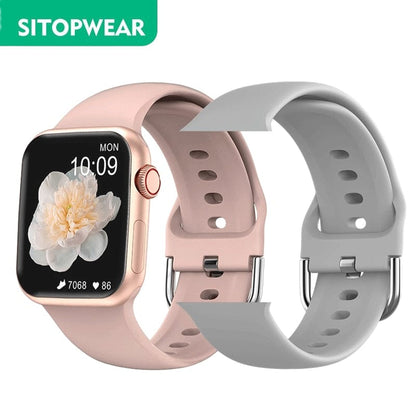 SitopWear Smart Watch  Wireless Charging Smartwatch Bluetooth Calls Watches Men Women Fitness Bracelet Custom Watch Face