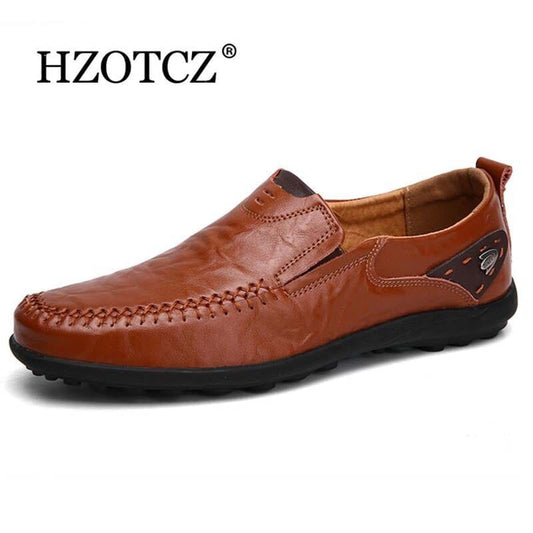 High Quality Genuine Leather Men Casual Shoes Soft Moccasins Men's Flats Fashion Brand men Loafers Breathable Driving Shoes