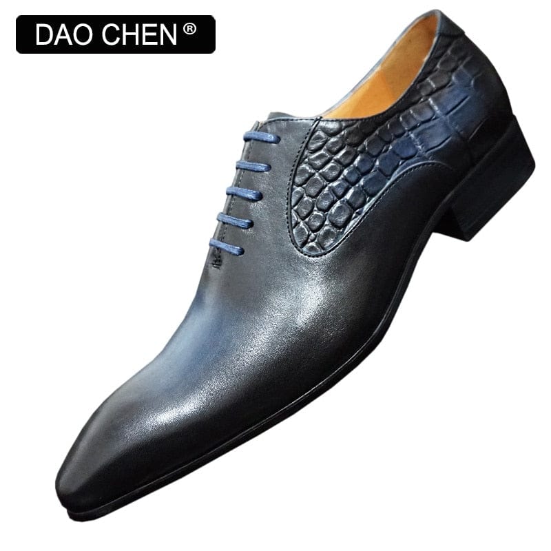 LUXURY DESIGN MEN OXFORD SHOES PURPLE BLACK SNAKE SKIN PRINTS MENS DRESS SHOES LACE UP POINTED TOE POLISH REAL LEATHER SHOES MEN