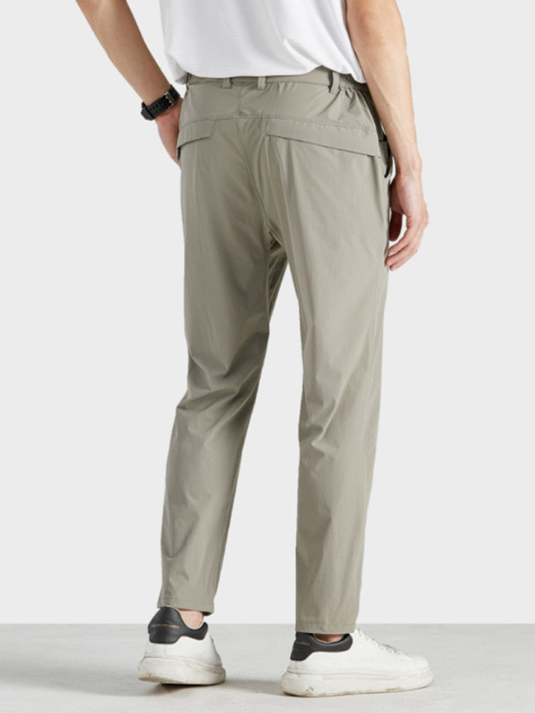 New Summer Casual Pants Men Sportswear Breathable Quick Dry Nylon Loose Straight Golf Pant Plus Size Track Trousers 8XL