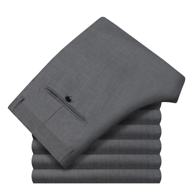 5XL 6XL 7XL 8XL 9XL Pantaloni de costum Pure Color 2022 Classic Brand Business Casual Drepți Pantaloni largi pentru bărbați Bleumarin