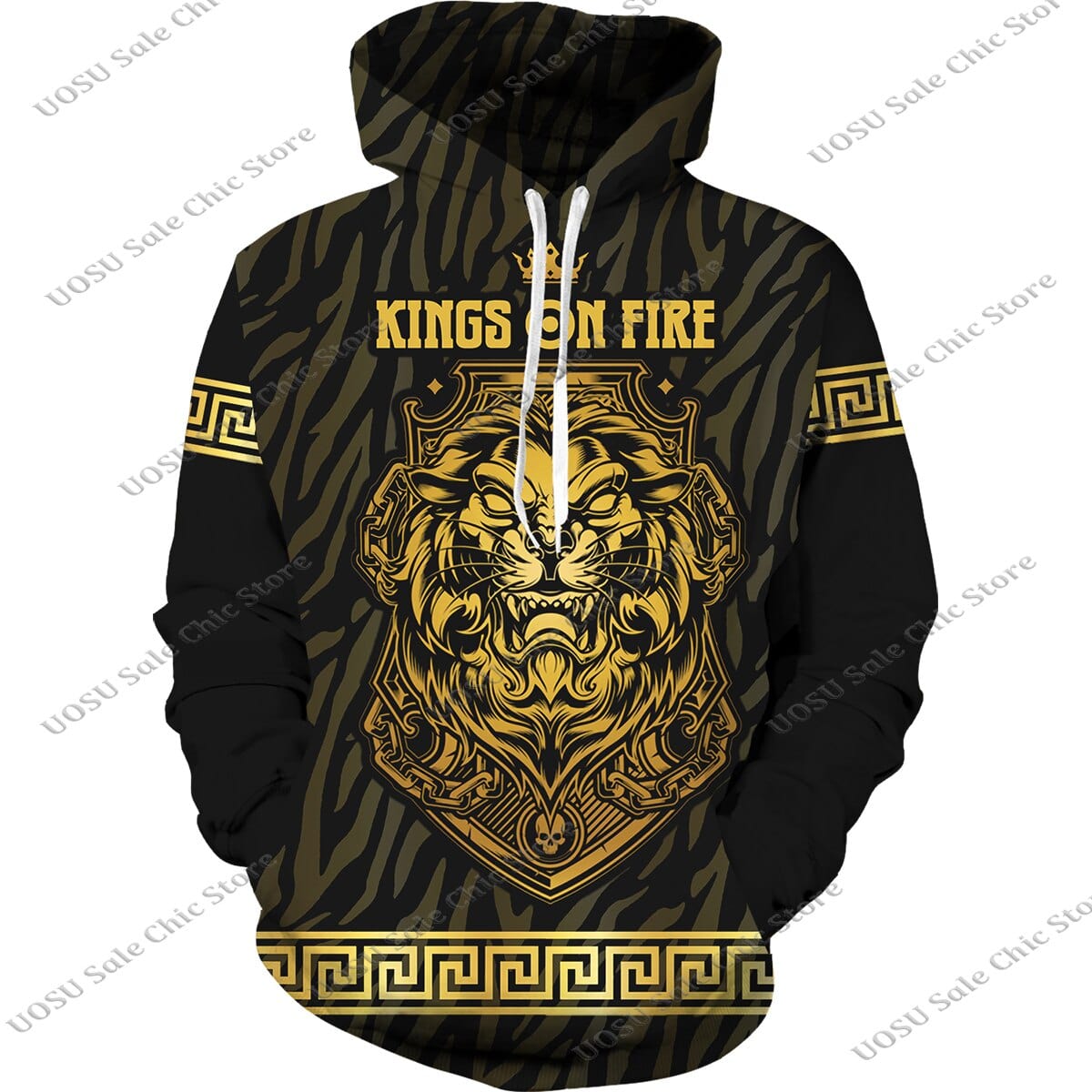 Men Women Golden Pattern Head Printed Hoodie/Trousers/Suit Graphic Oversize Hoodie Pants Tracksuit Mens Clothes Chandal