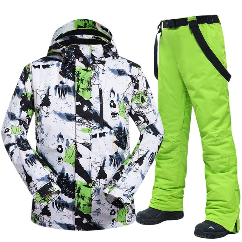 Ski Suit Men Winter Warm Windproof Waterproof Outdoor Sports Snow Jackets and Pants Hot Ski Equipment Snowboard Jacket Men Brand