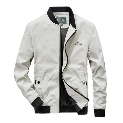 Men Fashion Jacket Men New Casual Windbreaker Bomber Jacket Coats Men  Spring Autumn Outdoor Waterproof Slim Jackets Mens