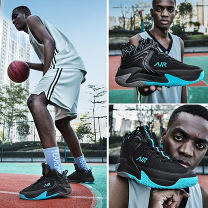 Men Basketball Shoes Breathable Cushioning Non-Slip Wearable Sports Shoes Gym Training Athletic Basketball Sneakers Women