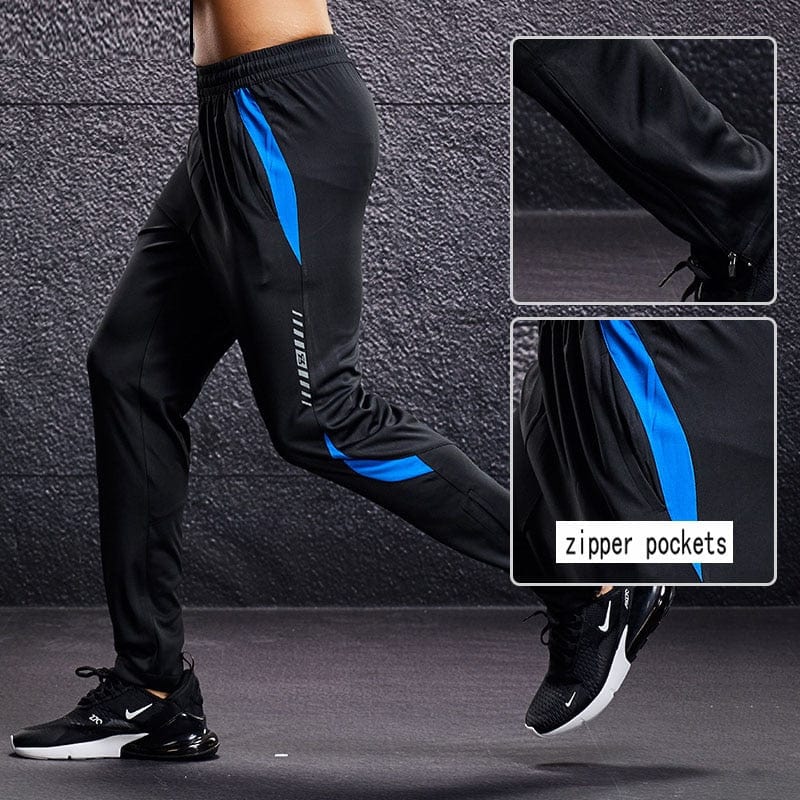 Pantaloni de sport Pantaloni de alergare pentru bărbați, cu buzunare cu fermoar Pantaloni de antrenament și de jogging pentru bărbați, îmbrăcăminte sport ocazională, pantaloni pentru bărbați