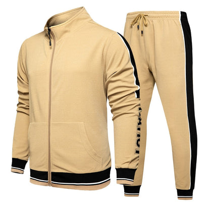 Military Tracksuit Men Autumn Casual Set Male Streetwear Joggers Hooded Jackets + Pants 2 Piece Sets Army Green Sportsuits