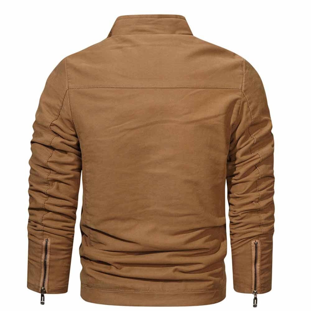 Streetwear Coats Jackets Mens Casual Fall/Winter Solid Coats Fashion Clothes Basic Vintage Workwear