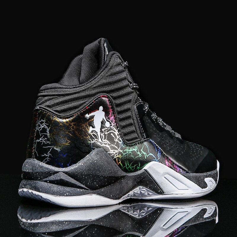High-Top Sports Basketball Shoes Men&#39;s Fashion Street Basketball Shoes Men&#39;s Outdoor Breathable Sneakers