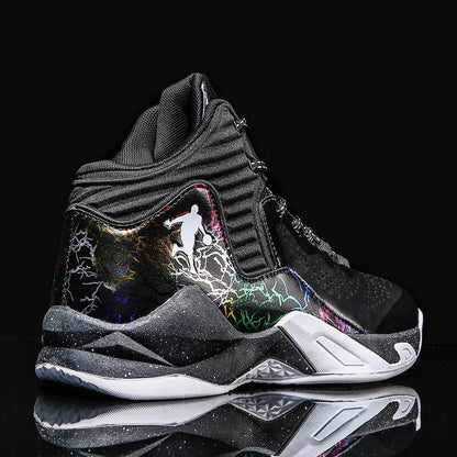 High-Top Sports Basketball Shoes Men's Fashion Street Basketball Shoes Men's Outdoor Breathable Sneakers