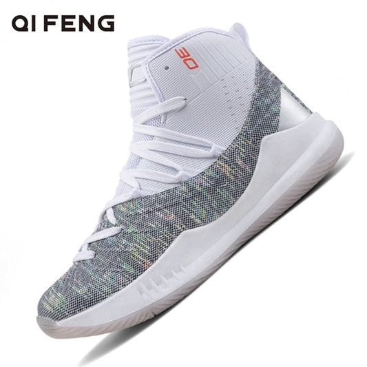 Teens Retro Basketball Shoes Men Sneakers Boys Air Basket Shoes High Top Anti-slip Outdoor Sports Boots Trainer Women Summer 12