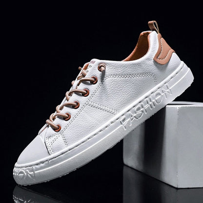 Men's Casual Shoes Lightweight Breathable Men Shoes Flat Lace-Up Men Sneakers White Business Travel Unisex Tenis Masculino
