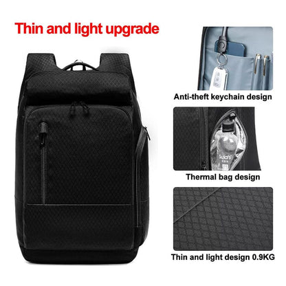 EURCOOL 17 Inch Laptop Backpack For Men Waterproof Functional with USB Charging Backpacks Male Business Men's Rucksack Mochila