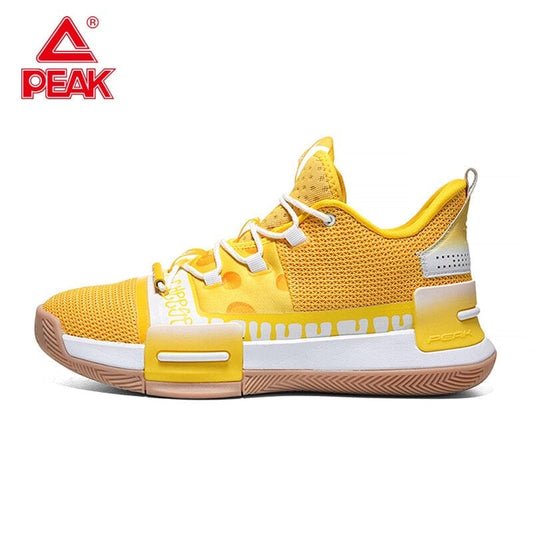 PEAK Men Basketball Shoes TAICHI FLASH Professional Low-cut Breathable Sports Shoes Sneakers Original E94655A