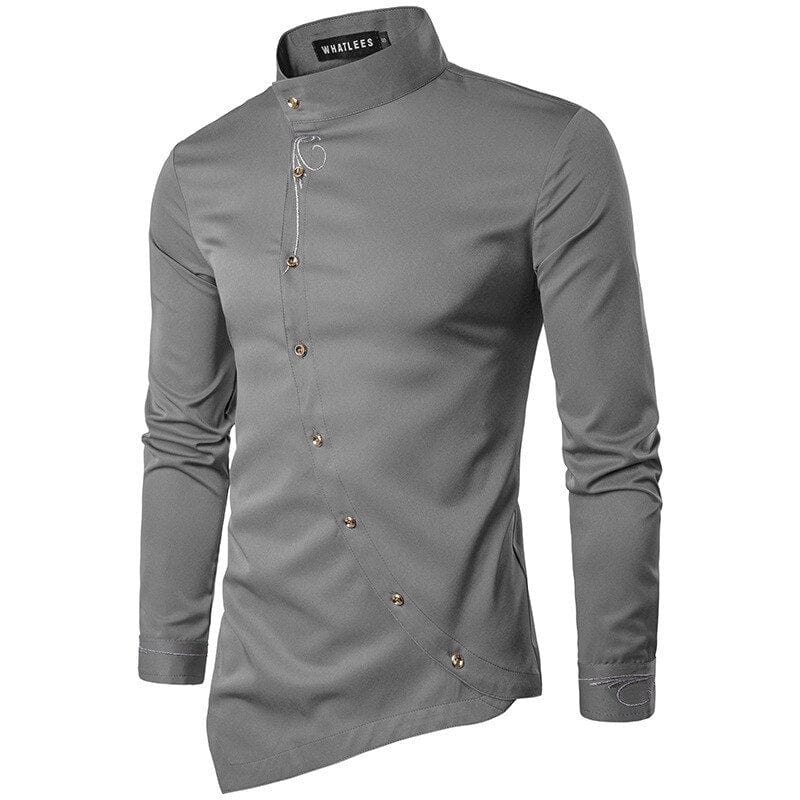 2022 New Men's Brand Clothing Long Sleeve Shirt Personality Korean Street Fashion Top Designer Button Christmas Evening Dress