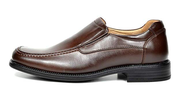 Bruno Marc Men&#39;s luxury brand shoes Slip on Leather Lined Square Toe Dress Loafers Shoes for Men Casual Weekend Formal Work