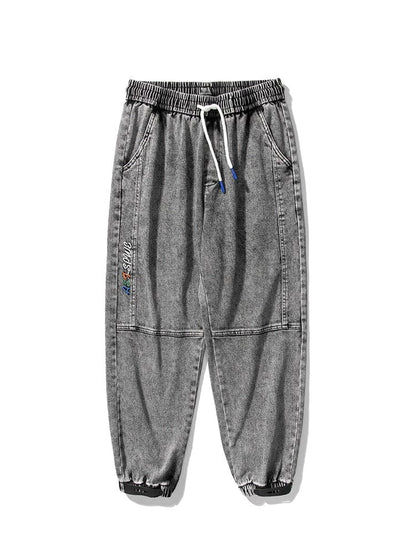 Spring Summer Ankle-Length Baggy Jeans Men Streetwear Jogger Jeans Denim Harem Pants Plus Size 6XL 7XL 8XL