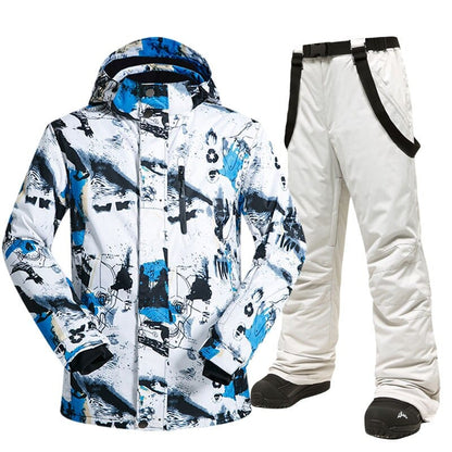 Ski Suit Men Winter Warm Windproof Waterproof Outdoor Sports Snow Jackets and Pants Hot Ski Equipment Snowboard Jacket Men Brand