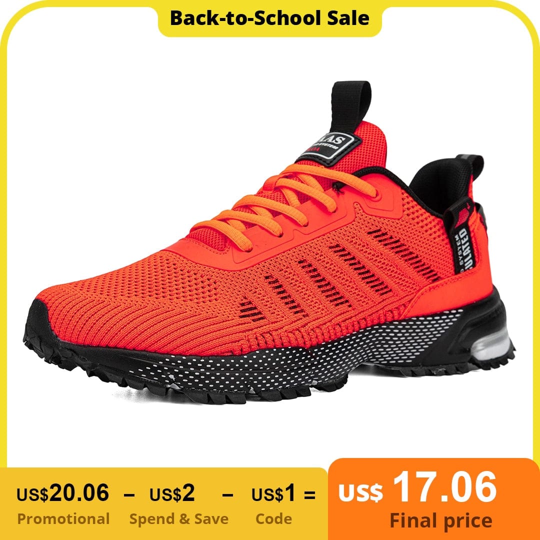 Baasploa Professional Running Shoes For Men Lightweight Men's Designer Mesh Sneakers Lace-Up Male Outdoor Sports Tennis Shoe