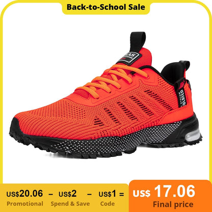 Baasploa Professional Running Shoes For Men Lightweight Men's Designer Mesh Sneakers Lace-Up Male Outdoor Sports Tennis Shoe