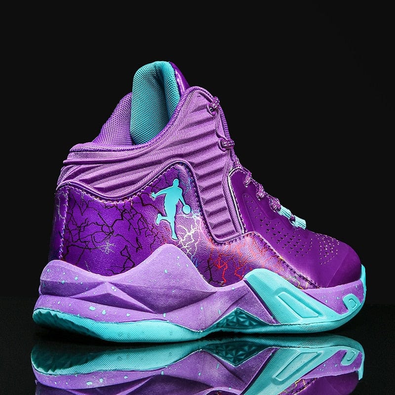 High-Top Sports Basketball Shoes Men&#39;s Fashion Street Basketball Shoes Men&#39;s Outdoor Breathable Sneakers