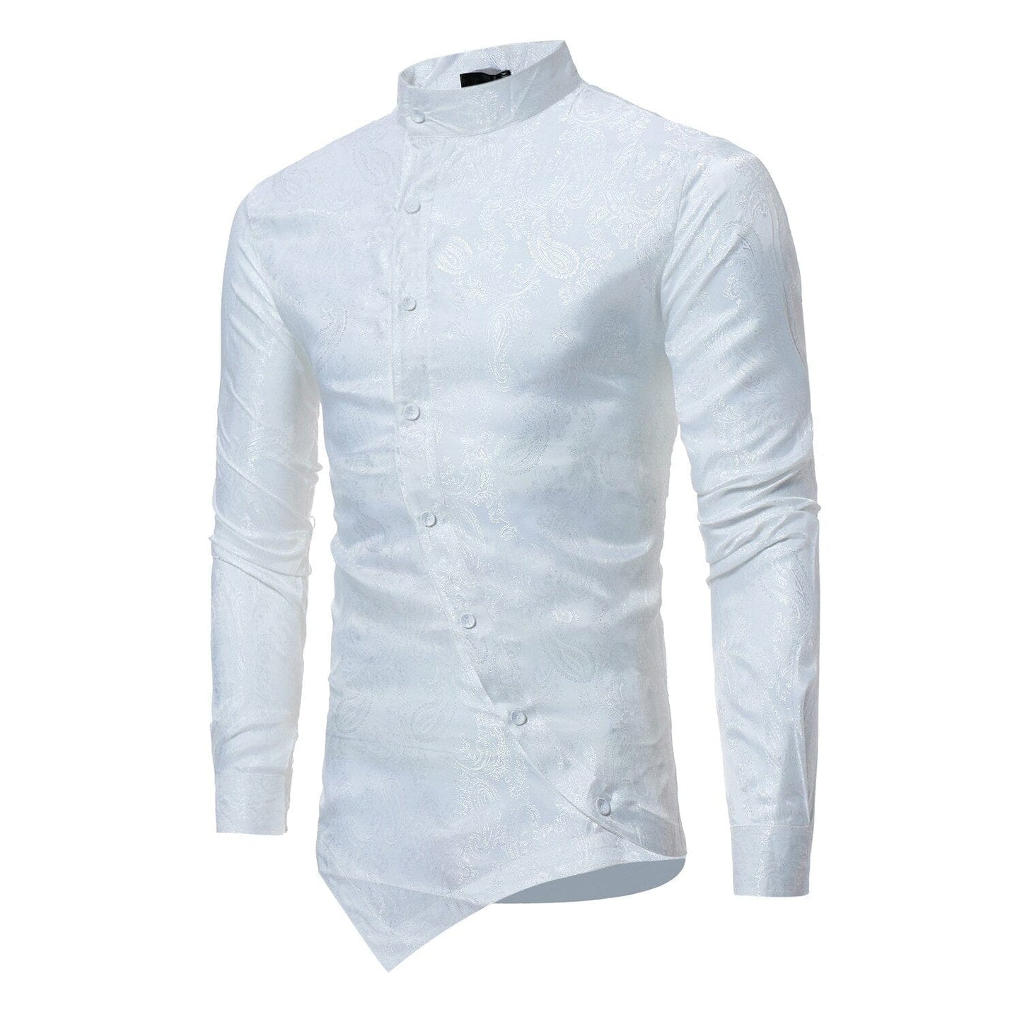 2022 New Men's Long Sleeve Shirt Slim Designer Personality Cute Luxury Prom Wedding Dress Top Undercoat