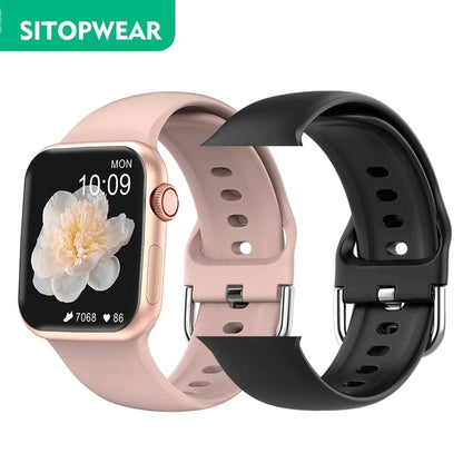 SitopWear Smart Watch  Wireless Charging Smartwatch Bluetooth Calls Watches Men Women Fitness Bracelet Custom Watch Face